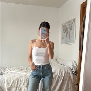 Staple White Spaghetti Strap Tank Top